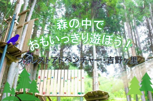 大人も子どもも！森で遊ぼう！フォレストアドベンチャー・吉野ヶ里